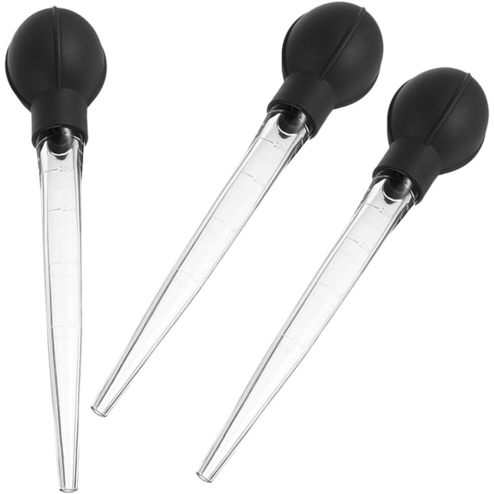Hkhbjs 3Pcs Large Graduated Plastic Pipettes Dropper Set For Baking And Cooking