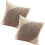 2pcs Leaves Pattern Linen Pillow Covers Minimalist Chic Sofa Pillowcase Creative Decorative 1