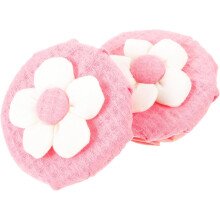 2 protectores redondos para pomos de puerta con diseño floral, reutilizables y anticolisión.