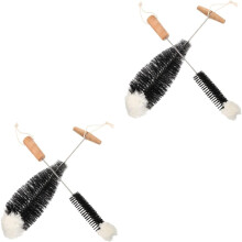 Escova de lavagem de garrafas 4pcs para limpeza garrafas de vidro de pescoço estreito e copos