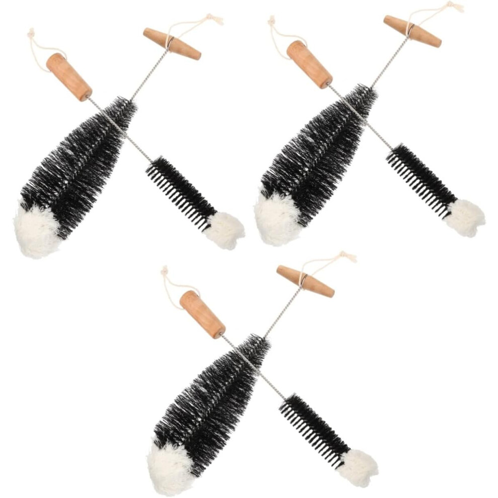 Hkhbjs 6Pcs Multi-Functional Glass Cup And Bottle Cleaning Brush Long Handle