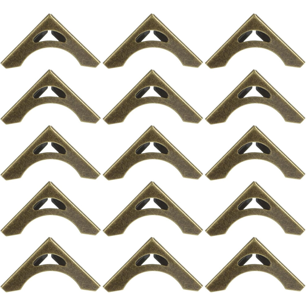 50Pcs Book Corners Metal Album Corner Protectors For Photo Album Decorative Edges Covers Protective Guards Dark/Green Hkhbjs