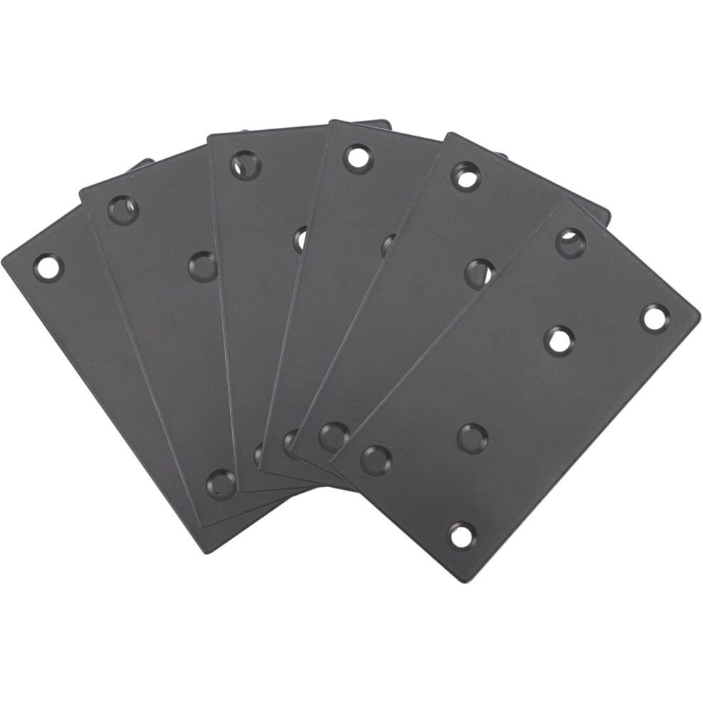 6Pcs Stainless Steel Angle Brackets For Furniture And Chair Reinforcement Black Hkhbjs