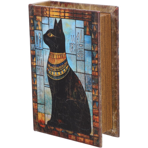 Vintage Bookshelf Decor Keepsake Storage Box Book-shaped Wooden