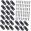 72pcs Stainless Bracket Corner Shelf Bracket Fixing Fitting Furniture Angle Fitting Shelf Support 1