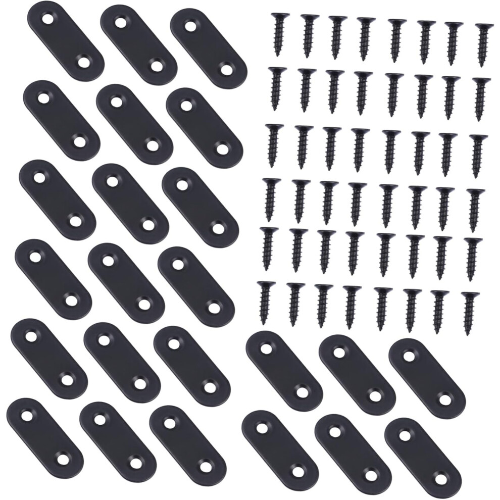 72Pcs Stainless Bracket Corner Shelf Bracket Fixing Fitting Furniture Angle Fitting Shelf Support Black Hkhbjs