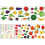 Letter Wall Sticker PVC Cartoon Fruit and Vegetable Pattern Self-Adhesive Educational Decal 1