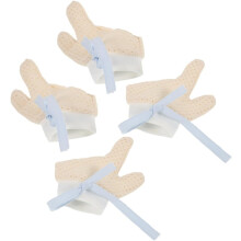 2 paar anti-krabwanten met duimbescherming, ademende babyhandschoenen ter voorkoming van krassen op de duim.