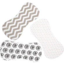 3er-Pack kleine Unisex-Lätzchen, weich und saugfähig, ideal zum Auffangen von Sabber, praktisches Design