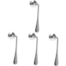 4pcs Stainless Steel Self-feeding Curved Utensil Angled Spoon Curved Spoon