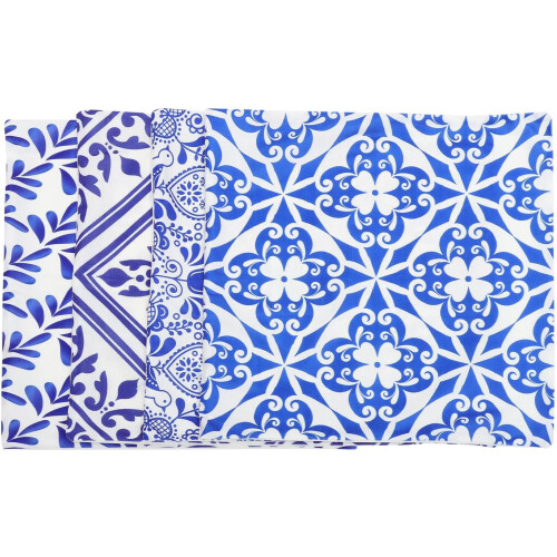 4pcs Short Plush Square Throw Pillow Protector Sofa Cushion Covers Blue Decorative