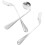2sets Lightweight Ergonomic Spoon and Fork for Feeding Angled Design 1
