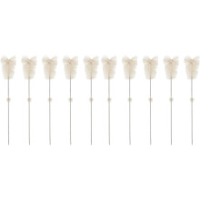 6 frascos aplicadores reutilizables de 100 ml con cabezal de esponja y tapas blancas.