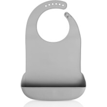 Bavetă impermeabilă din silicon pentru adulți, pentru vârstnici, cu sistem de prindere mare a firimiturilor, reutilizabilă, pentru mese