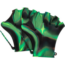 Silicone Swimming Paddles Adjustable Pool Gloves Water Resistance Dive Training Gloves