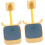 2pcs Adjustable Adhesive Holder Handheld Bracket for Bathroom Wall Easy Install Holder for 1