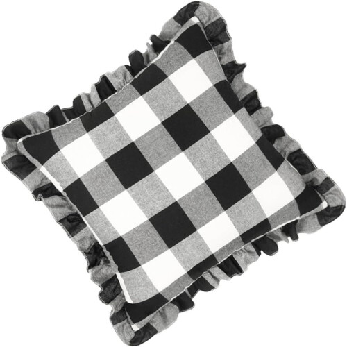 Unique Checkered Pillow Cover Polyester Fabric Fashionable Simple Design Decorative