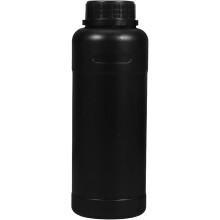 Lot de 10 flacons de réactifs noirs à large ouverture de 500 ml avec bouchons à fermeture sécurisée