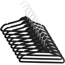 10 stuks kleine antislip kledinghangers van plastic en metaal