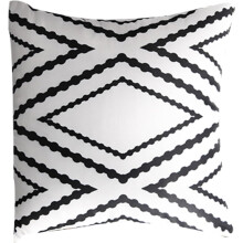 Funda de cojín para sofá cama de 45 x 45 cm, de poliéster, con diseño moderno y elegante.