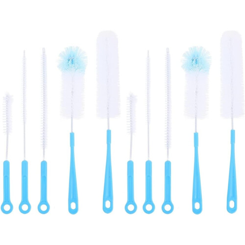 6pcs Bathroom Cleaning Sponges Convenient Handle for Comfortable Grip Handheld Multi-Function Brush