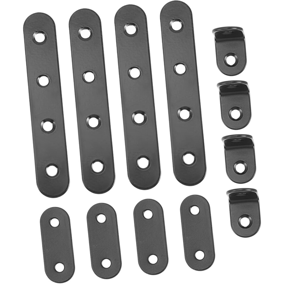 Hkhbjs 24Pcs Black Corner Code Stainless Steel Corner Braces For Furniture Diy Brackets