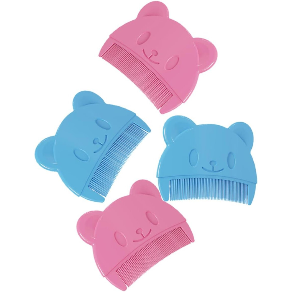 Hkhbjs 4Pcs Baby Cradle Cap Comb And Shampoo Cap For Boys And Girls Toddler Bath Hair Brush Set
