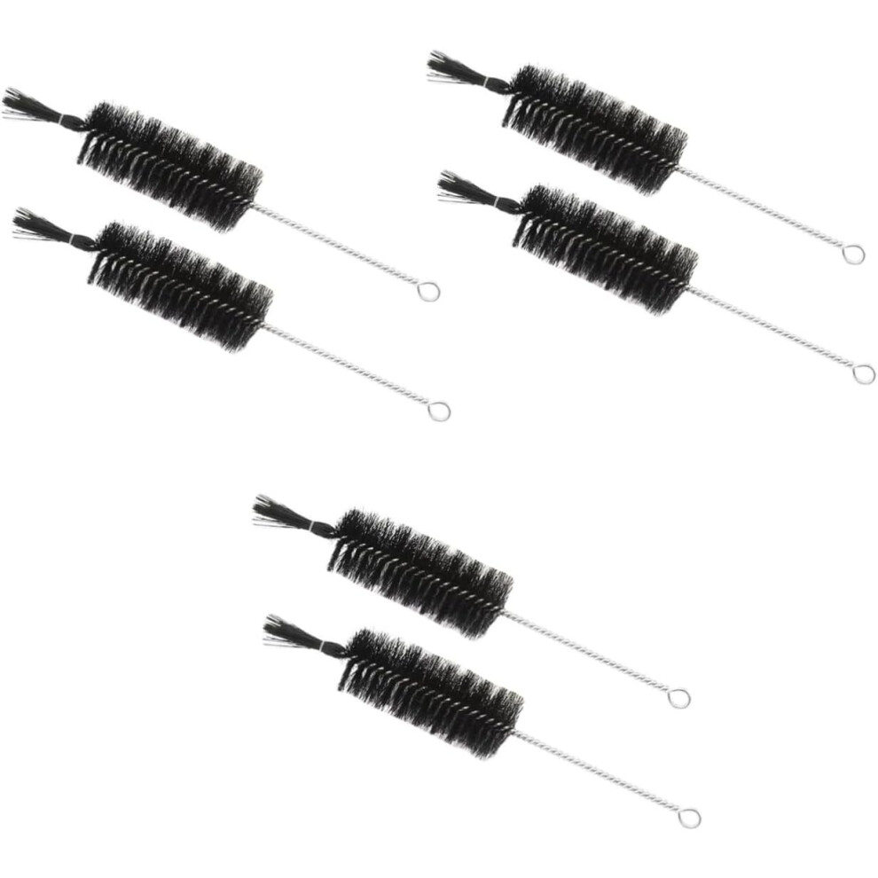 6Pcs Test Tube Brush Cleaning Bottle Cleaners Multi-Function Kettle Cleaners Nylon Brush For Household Use Black Hkhbjs