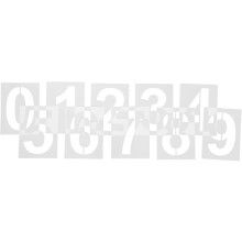10 stuks grote plastic cijfersjablonen van 5 inch (12,7 cm), herbruikbare adressjablonen