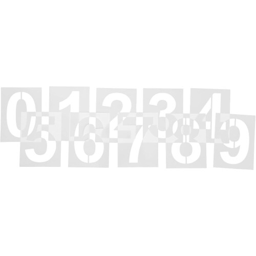 10Pcs Large Plastic Number Stencils 5 Inch Reusable Address Templates