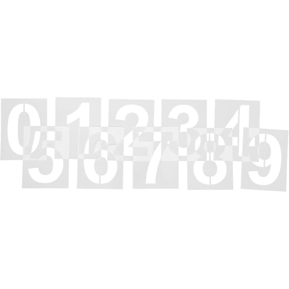 10Pcs Large Plastic Number Stencils 5 Inch Reusable Address Templates Hkhbjs