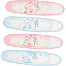 4 stuks Bonds Newborn Essential Navel Belt Katoenen Buikband Cartoon Design Ademend Willekeurige Kleur
