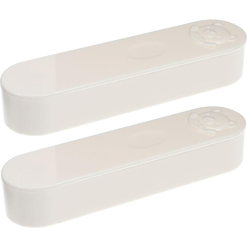 2pcs Cartoon Boxes Pp Lightweight Swab Holders with Stylish Smooth Appearance