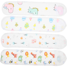 4 stuks buikbanden voor pasgeborenen, katoenen babybuikbanden met cartoonprint voor navelverzorging.