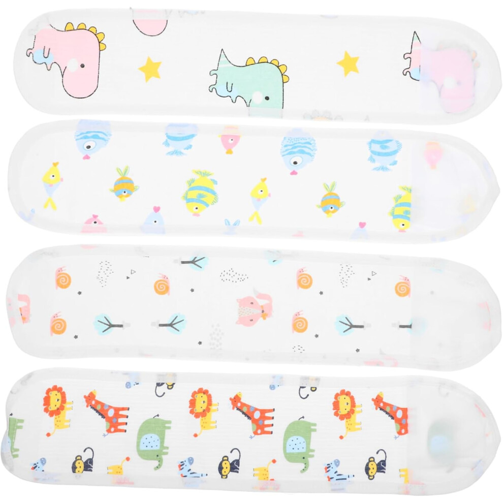 4Pcs Newborn Belly Bands For Infant Navel Care Cotton Baby Belly Wraps With Cartoon Prints Hkhbjs