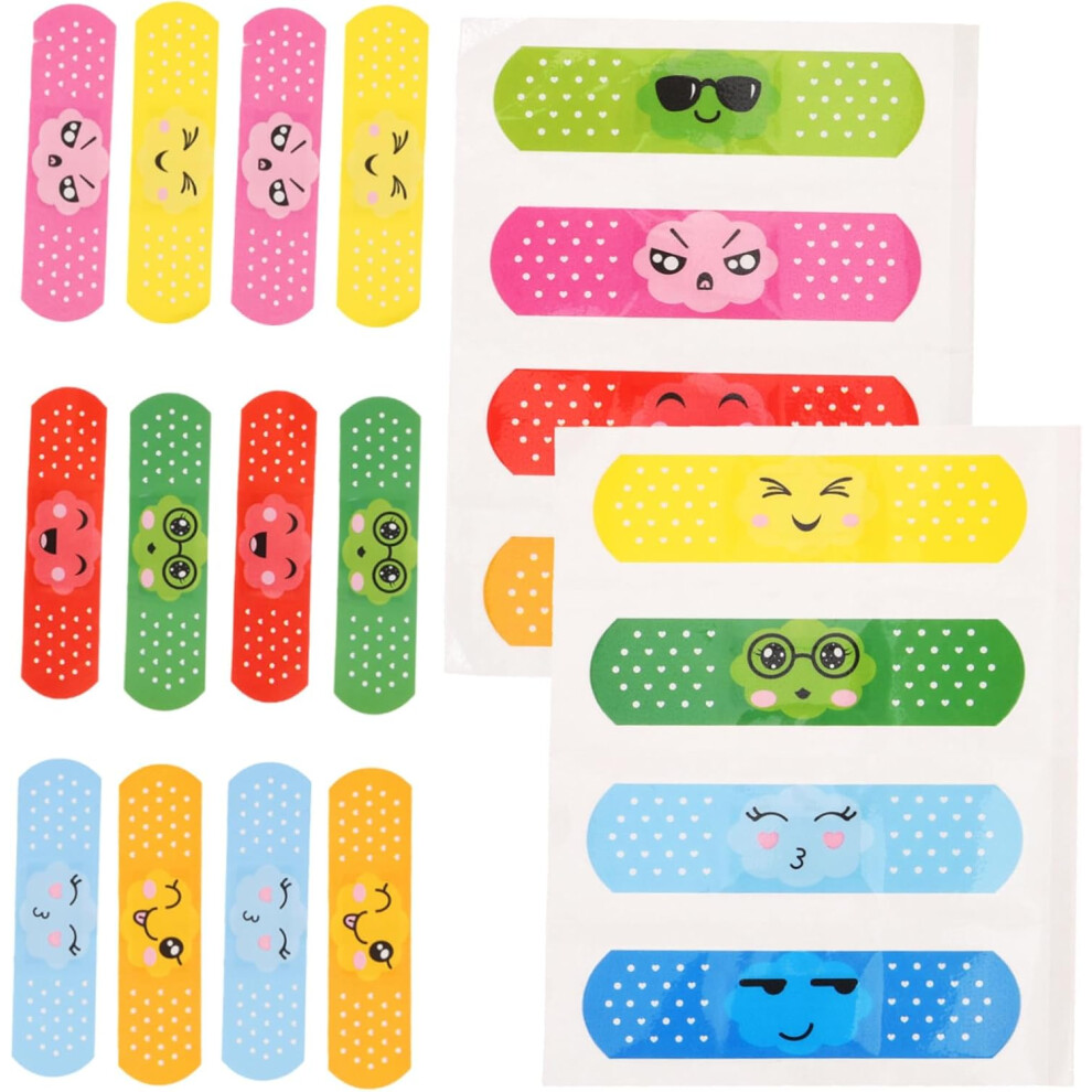 Hkhbjs 40Pcs Cartoon Adhesive Bandages Breathable Portable Wound Strips
