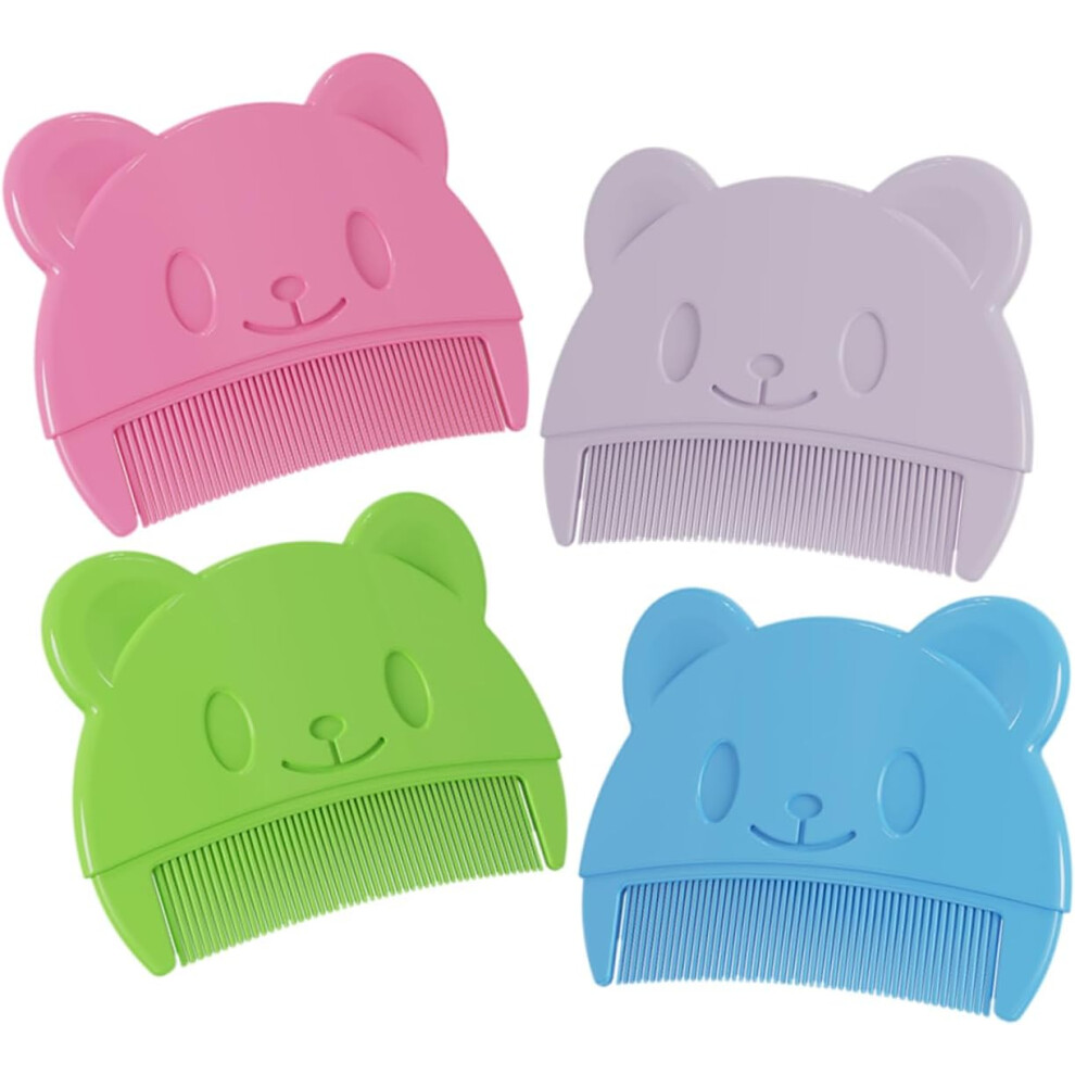 Hkhbjs 4Pcs Baby Silicone Scalp Brush And Cradle Cap Massage Comb Set