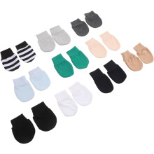 10 pares de mittens recém-nascidos anti-arranhões mão protetora mittens única camada respirável quente luvas infantis