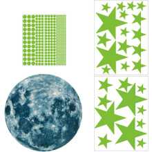 Lichtgevende maan- en sterrenmuurstickers voor kamer- en huisdecoratie