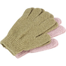 2pairs Bath Gloves Deep Exfoliating Body Wash Scrubber for Smooth for Back Massage