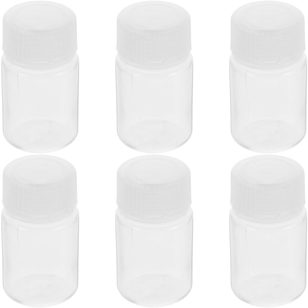 6Pcs 30Ml Laboratory Reagent Bottles With Cap, Pp Material High-Temperature Resistant Sample Hkhbjs