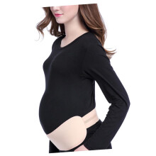 Cinturón de soporte para maternidad color nude, transpirable y ajustable.