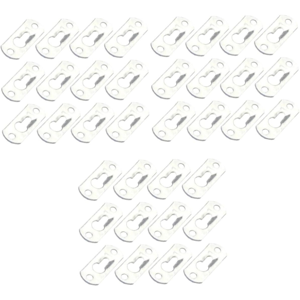 Hkhbjs 60Pcs Flat Repair Plate Iron Mending Plate For Furniture Corner Fixing Easy Install For Home Renovation