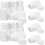 Lot de 12 flacons de réactifs fluorés blancs épais de 50 ml, à large ouverture et étanches. 1