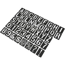 41Pcs Hollow Plastic Letter Number Symbol Stencils DIY Painting Template for Drawing and Spraying
