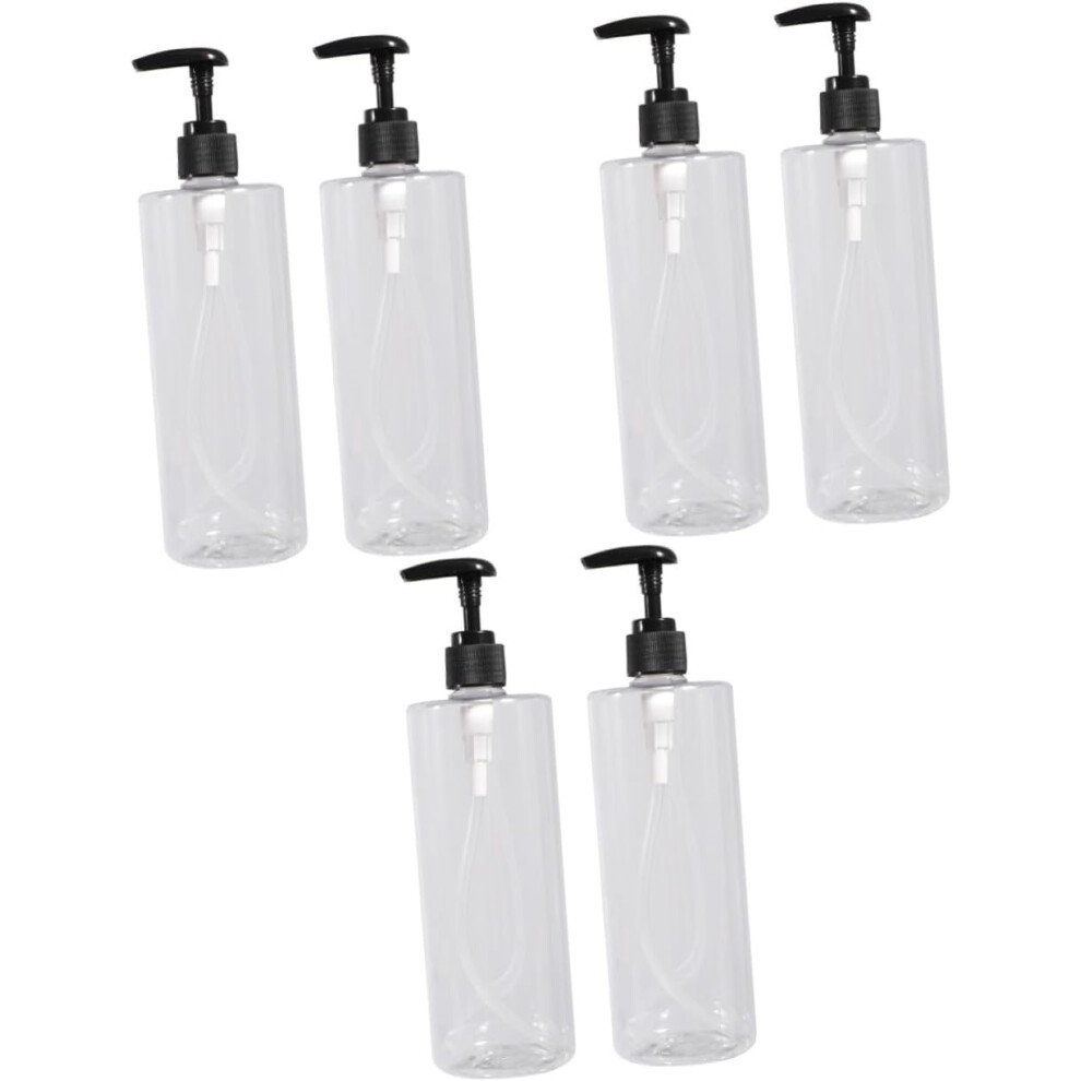 6Pcs Empty Bottle For Shampoo Simple Storage Lotion Bottle Pump Head Hkhbjs
