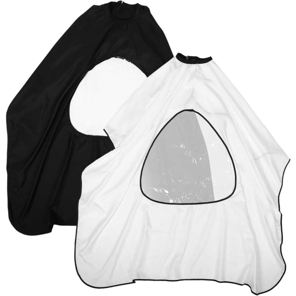 2Pcs Adjustable Hairdressing Cape Barber Cover Cape Cutting Shampoo And Makeup For Salon Hkhbjs