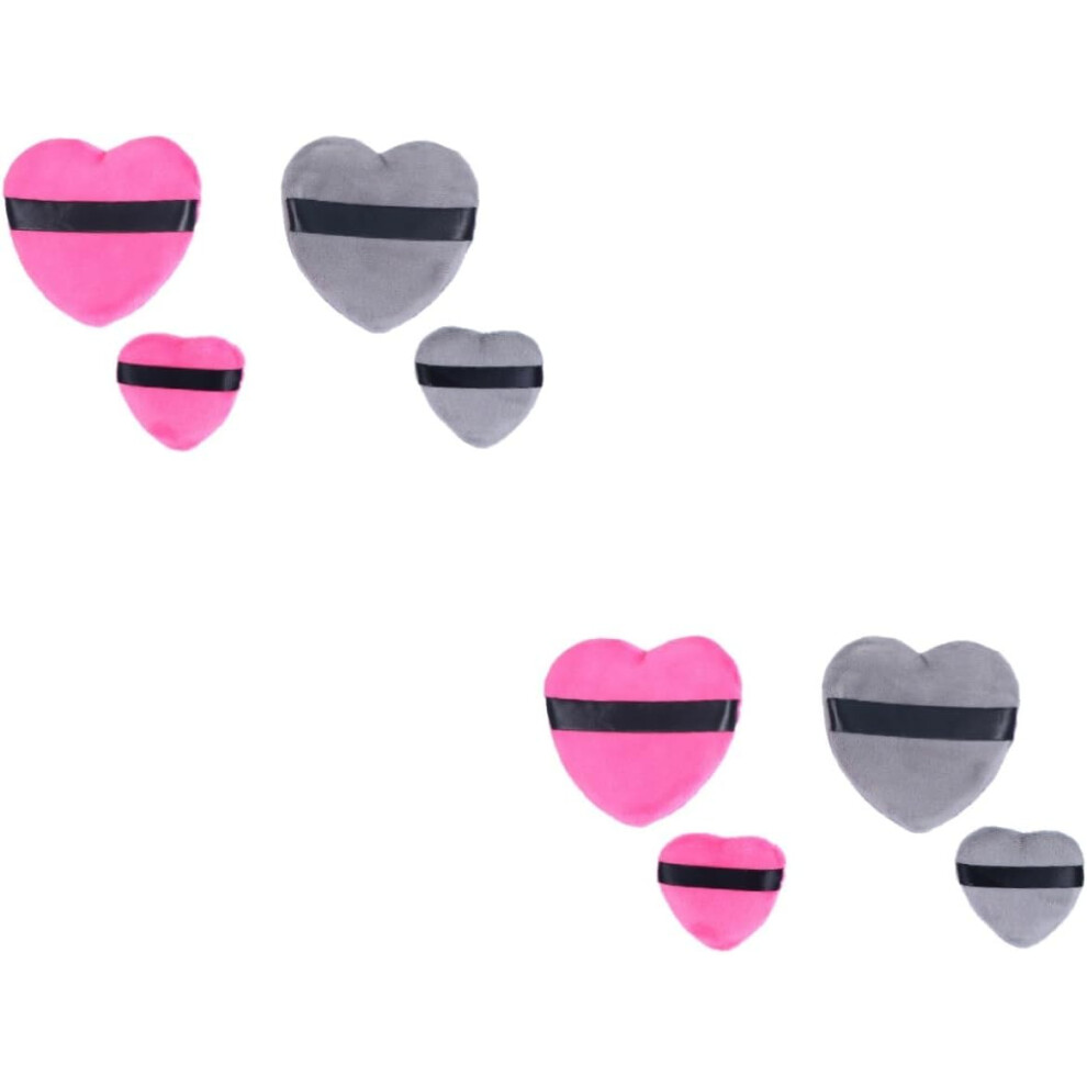 Hkhbjs 8Pcs Heart Shape Cotton Powder Puff Face Makeup Tool For Loose Powder Application