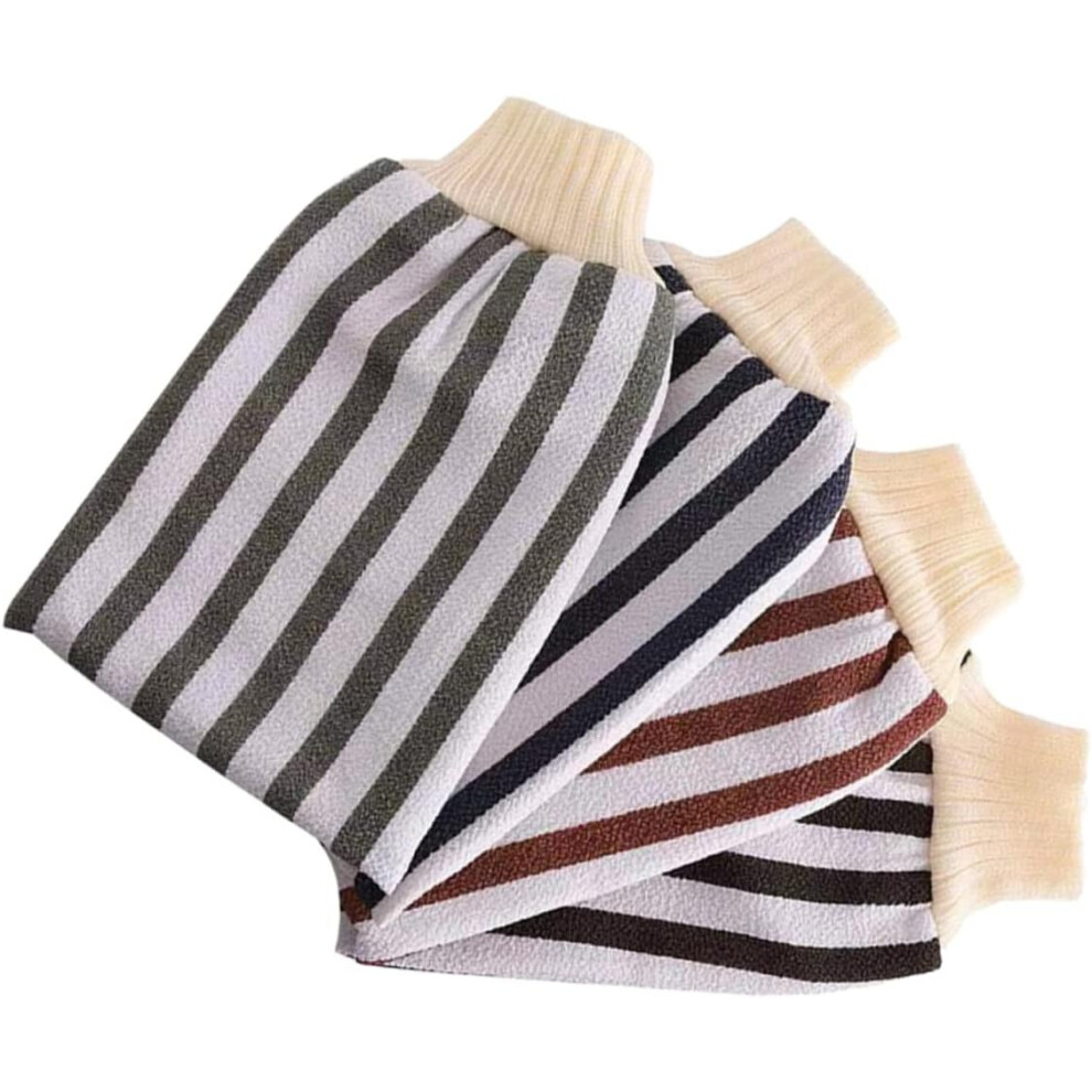 4Pcs Shower Gloves Body Wash Scrubber Exfoliating Bath Towels Glove Type Wash Towels Hkhbjs