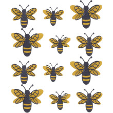 Verwijderbare muurstickers 3D Bijen Muurstickers Kleurrijk Iriserend Papier Levensechte Bijenvorm Eenvoudig aan te brengen DIY Huisdecoratie